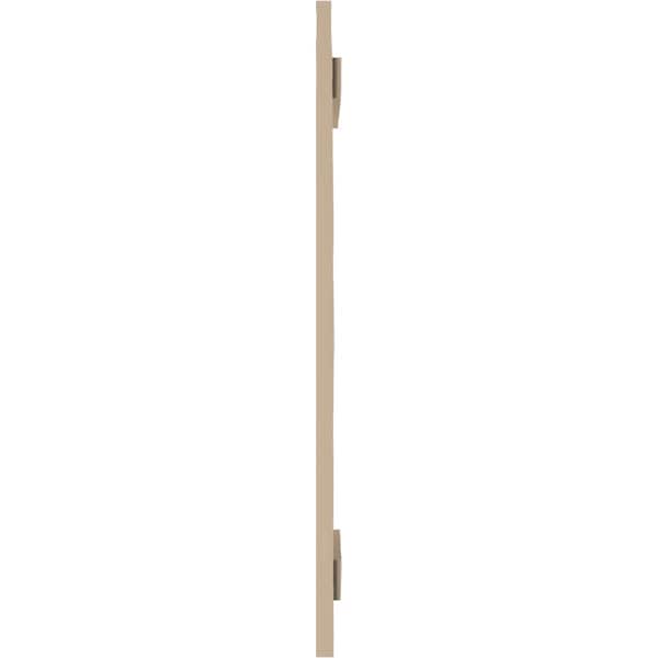 Ekena Millwork Rustic Two Board Joined Board-n-Batten Knotty Pine Faux Wood Shutters, 11W x 32H, PR - SHUBJS11X32KPPR
