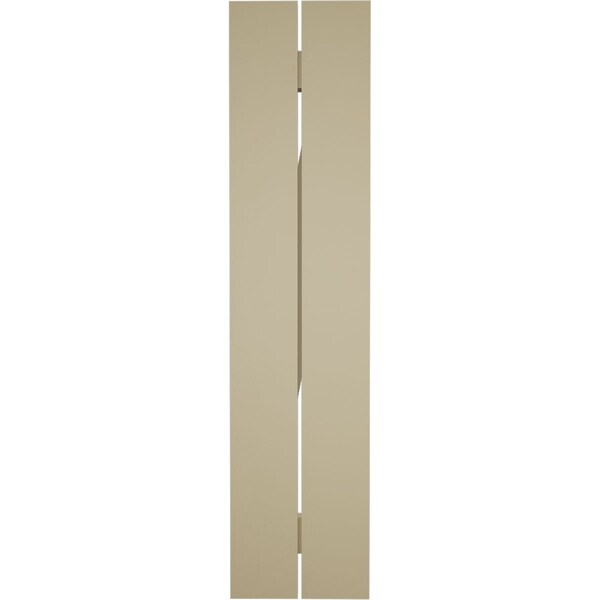Ekena Millwork Rustic Two Board Spaced Board-n-Batten Riverwood Faux Wood Shutters w/Z-Board, 11 1/2W x 88H, PR - SHUBSZ11X88RWPR