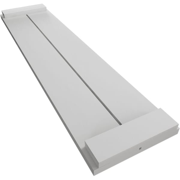 Ekena Millwork Rustic Two Board Joined Board-n-Batten Smooth Faux Wood Shutters w/End Batten, 11W x 62H, PR - SHUBJE11X62SMPR