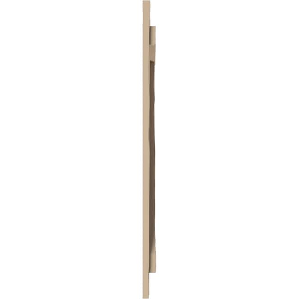 Ekena Millwork Rustic Three Board Joined Board-n-Batten Riverwood Faux Wood Shutters w/Z-Board, 16 1/2W x 32H, PR - SHUBJZ16X32RWPR