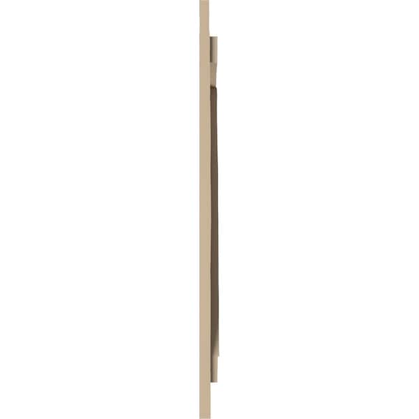 Ekena Millwork Rustic Three Board Spaced Board-n-Batten Knotty Pine Faux Wood Shutters w/Z-Board, 17 1/2W x 32H, PR - SHUBSZ17X32KPPR