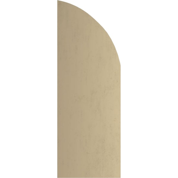 Ekena Millwork Knotty Pine 3 Board Joined Board-n-Batten w/Quarter Round Arch Top Faux Wood Shutters, 16.5"W x 72"H - SHUBJQ16X72KPPR