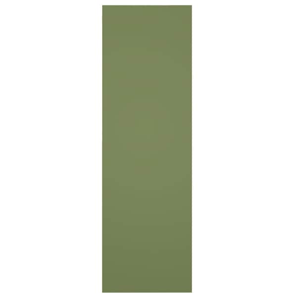 Ekena Millwork True Fit PVC Single Panel Herringbone Modern Style Fixed Mount Shutters, Moss Green, 12W x 63H, PR - TFP001HB12X063MG