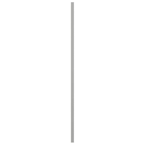 Ekena Millwork True Fit PVC Two Equal Flat Panel Shutters, Hailstorm Gray, 15W x 48H, PR - TFP101FPF15X048ST