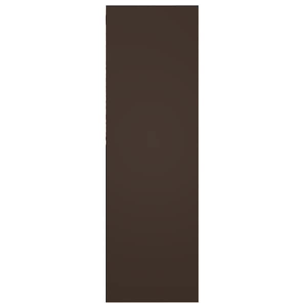 Ekena Millwork True Fit PVC San Miguel Mission Style Fixed Mount Shutters, Raisin Brown, 15W x 65H, PR - TFP001SM15X065TB