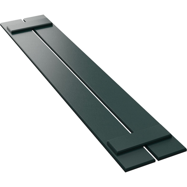 Ekena Millwork True Fit PVC Two Board Spaced Board-n-Batten Shutters, Thermal Green, 11 1/4W x 48H, PR - TFP101SBF11X048FG