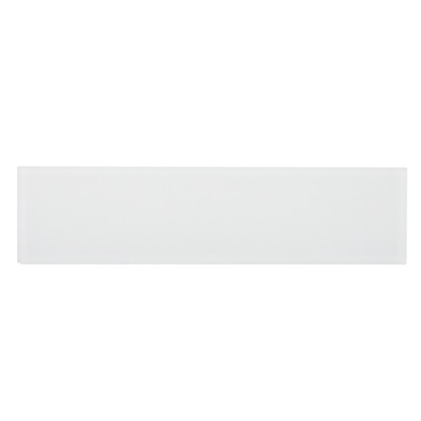 Apollo Tile Sample of 3X12 Frosted Soft White Subway Glass Tile 5 Sq.Ft. - APLA99066M312EC101 SAMPLE