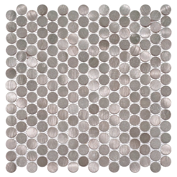 Andova Tiles ANDOVA TILES Orb 0.75" x 0.75" Metal Penny Round Mosaic Tile - ANDORB255