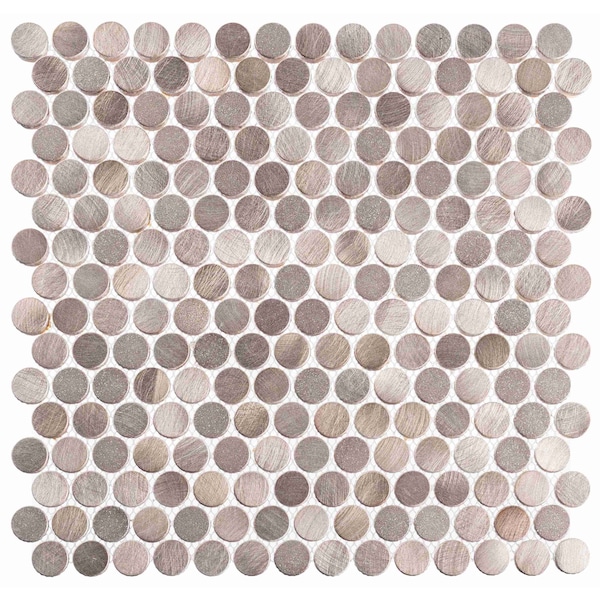 Andova Tiles ANDOVA TILES Orb 0.75" x 0.75" Metal Penny Round Mosaic Tile - ANDORB255