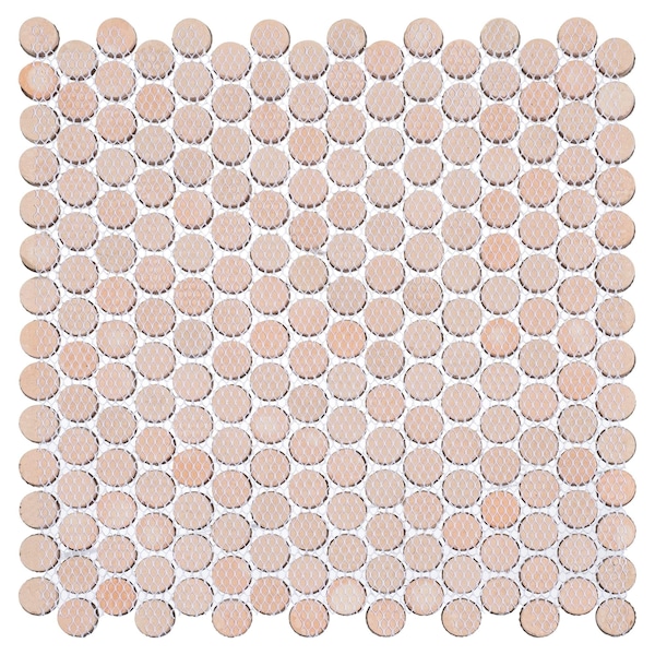 Andova Tiles ANDOVA TILES Orb 0.75" x 0.75" Metal Penny Round Mosaic Tile - ANDORB255