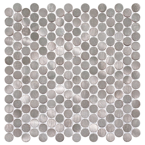 Andova Tiles ANDOVA TILES Orb 0.75" x 0.75" Metal Penny Round Mosaic Tile - ANDORB255