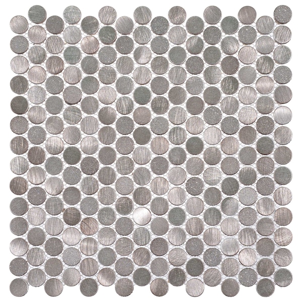 Andova Tiles ANDOVA TILES Orb 0.75" x 0.75" Metal Penny Round Mosaic Tile - ANDORB255