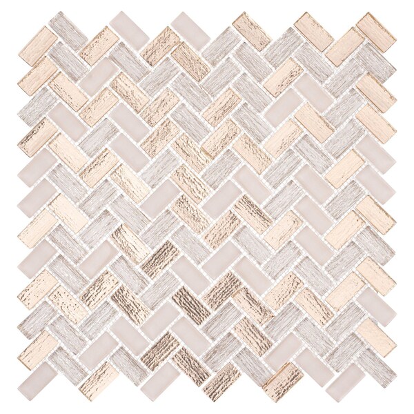 Andova Tiles SAMPLE-Velmo 1 in. x 1.25 in. Glass Mosaic Wall Tile - SAM-ANDVEL1014