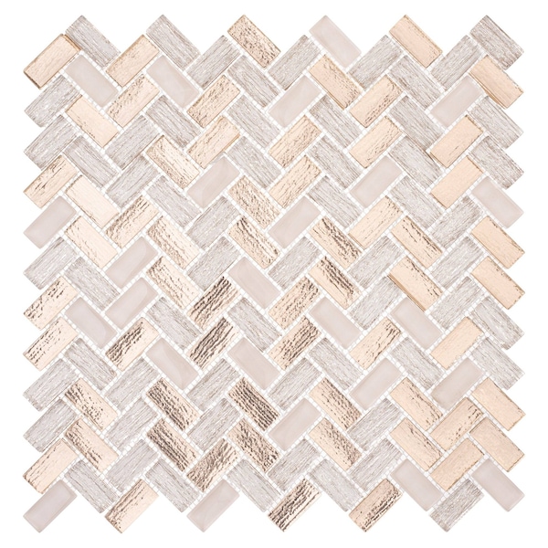 Andova Tiles SAMPLE-Velmo 1 in. x 1.25 in. Glass Mosaic Wall Tile - SAM-ANDVEL1014