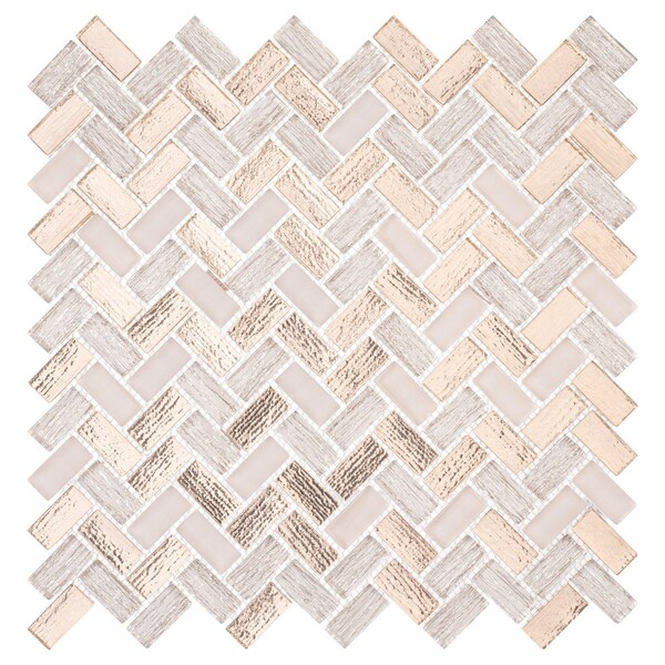 Andova Tiles SAMPLE-Velmo 1 in. x 1.25 in. Glass Mosaic Wall Tile - SAM-ANDVEL1014