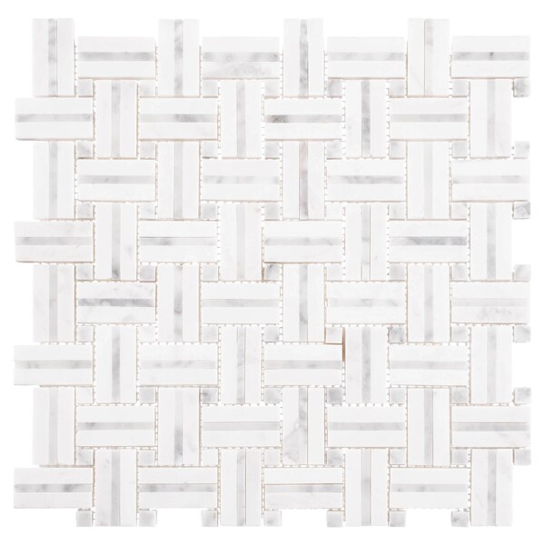 Andova Tiles ANDOVA TILES Fabrique 1" x 2" Natural Stone Marble Mosaic Wall & Floor Tile - ANDFAB237