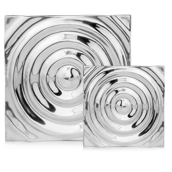Palacedesigns 1.5 x 12 x 12 in. Buffed Onda SM Rippled Wall Tile - PA3088896