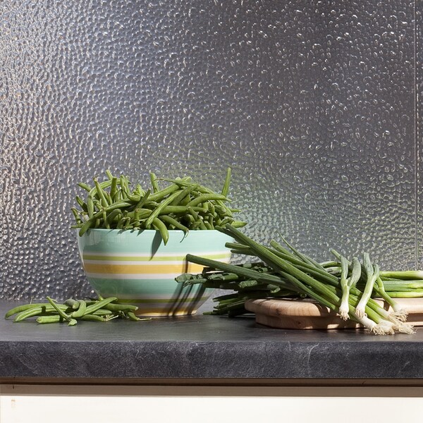 Fasade Fasade 18in x 24in Hammered Brushed Aluminum Backsplash Panel 5pk - PB5508