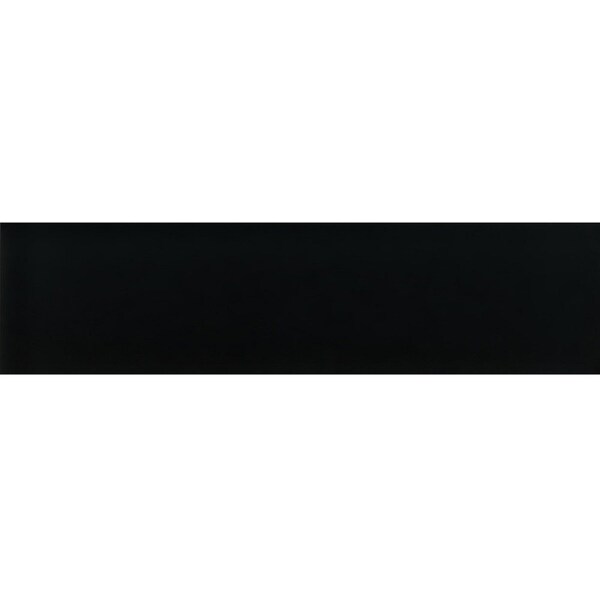 Apollo Tile Black 3 in x 12 in Glass Matte Wall Subway 5 sqft/case, 20PK - APLA88091M 3X12A