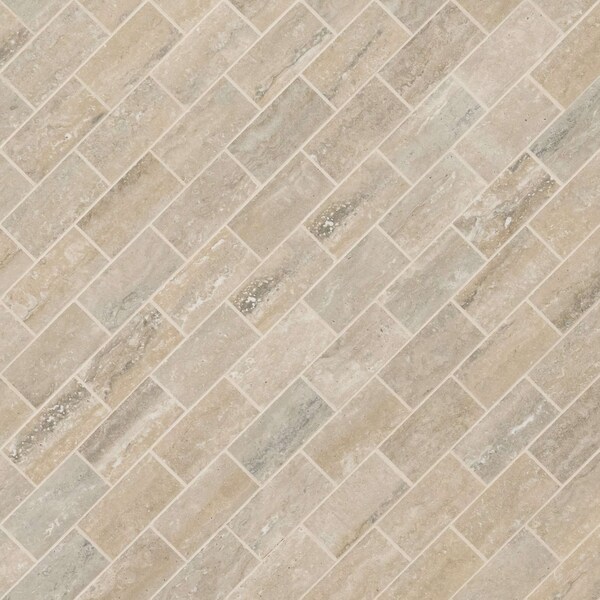 Msi Veneto Sand 12 In. X 12 In. X 10Mm Polished Porcelain Mesh-Mounted Mosaic Floor And Wall Tile, 8PK - ZOR-PT-0496