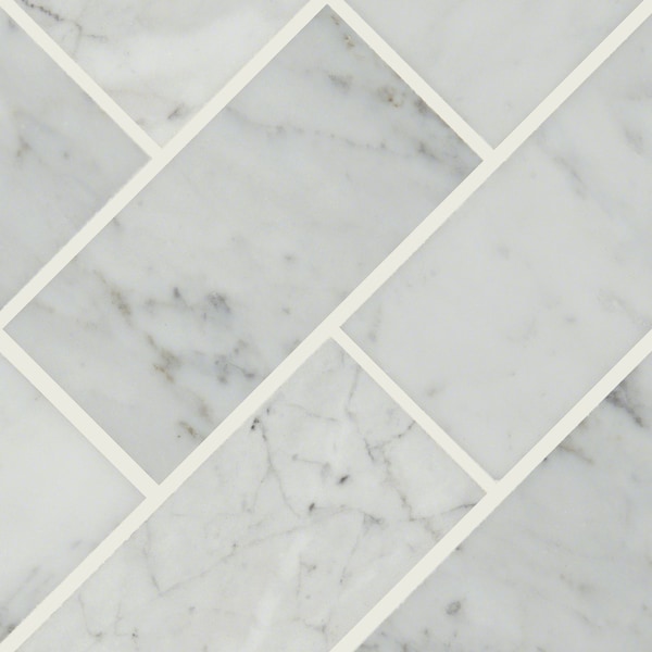 Msi Carrara White 3" X 6" Polished Marble Floor And Wall Tile, 40PK - ZOR-NS-0063