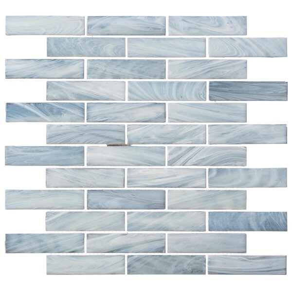 Andova Tiles SAMPLE Dorian 1 x 4 Beveled Glass Brick Joint Mosaic Tile - SAM-ANDDOR145