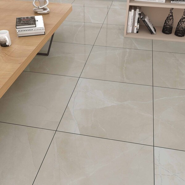 Msi Sande Cream SAMPLE Polished Porcelain Floor And Wall Tile - ZOR-PT-0479-SAM