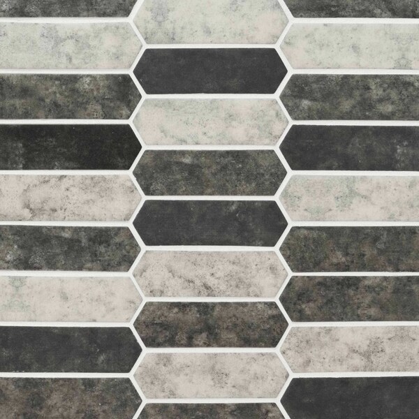 Msi Urban Tapestry Picket 9.5 In. X 14 In. X 6 Mm Textured Glass Mesh-Mounted Mosaic Tile, 15PK - ZOR-MD-0290