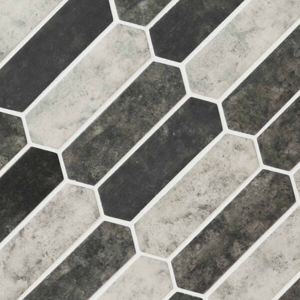 Msi Urban Tapestry Picket 9.5 In. X 14 In. X 6 Mm Textured Glass Mesh-Mounted Mosaic Tile, 15PK - ZOR-MD-0290