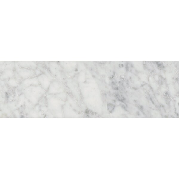 Msi Carrara White 4" X 12" Polished Marble Floor And Wall Tile, 15PK - ZOR-NS-0065