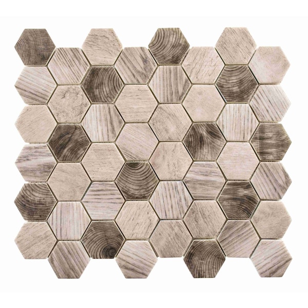 Andova Tiles ANDOVA TILES Terrain 2" x 2" Glass Honeycomb Mosaic Wall & Floor Tile - ANDTER262