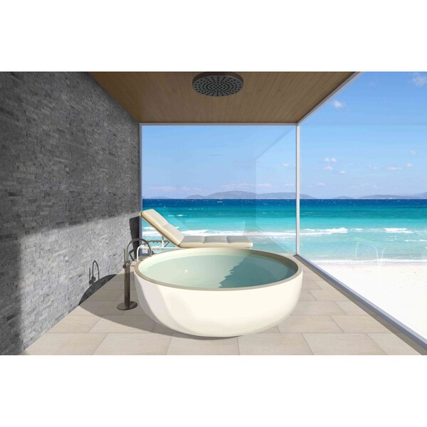 Msi Livingstyle Beige 13" x 24" Matte Porcelain Pool Coping - ZOR-LSC-0211