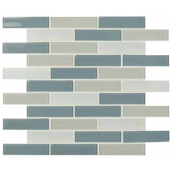 Msi Colosseo Azul SAMPLE Textured Stone Glass Mesh-Mounted Mosaic Tile - ZOR-MD-0295-SAM