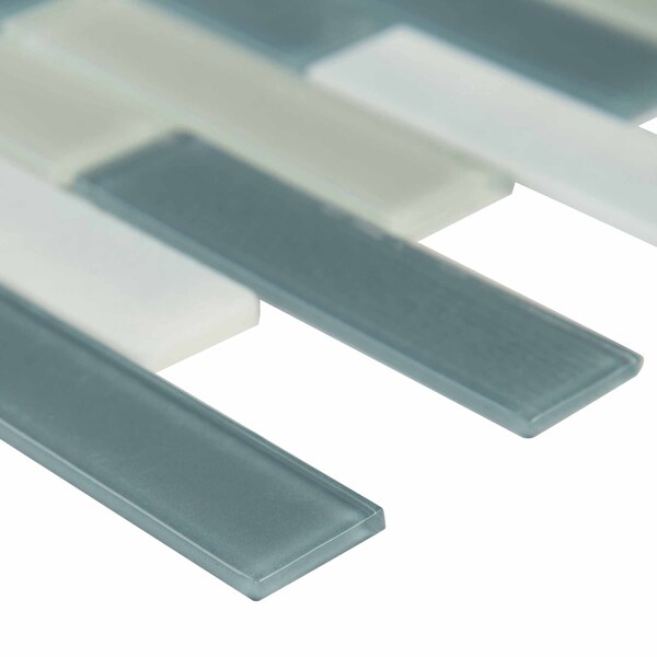 Msi Colosseo Azul SAMPLE Textured Stone Glass Mesh-Mounted Mosaic Tile - ZOR-MD-0295-SAM