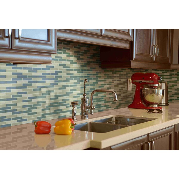 Msi Colosseo Azul SAMPLE Textured Stone Glass Mesh-Mounted Mosaic Tile - ZOR-MD-0295-SAM