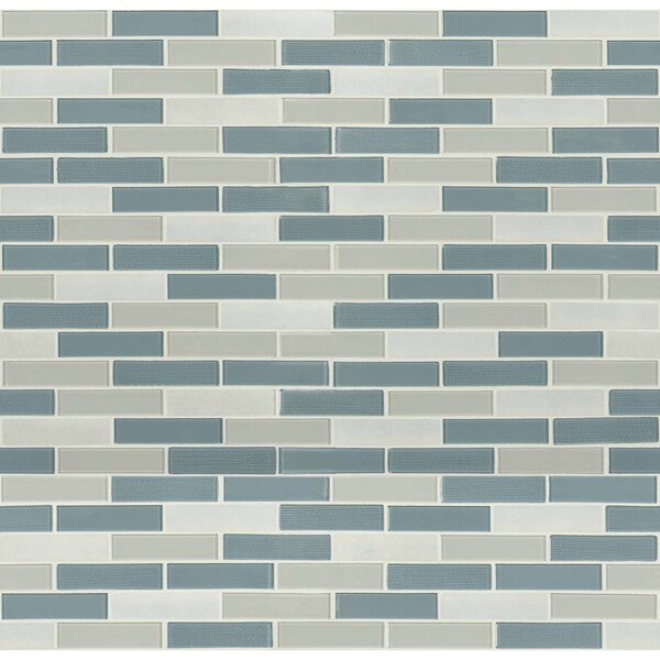 Msi Colosseo Azul SAMPLE Textured Stone Glass Mesh-Mounted Mosaic Tile - ZOR-MD-0295-SAM