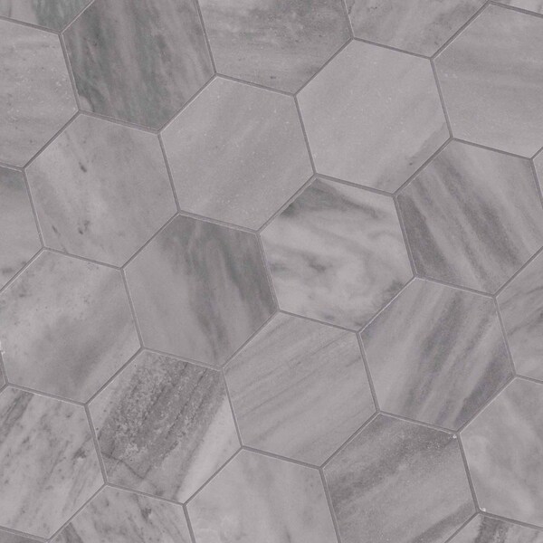 Msi Eden Bardiglio 3 In. X 3 In. Hexagon Porcelain Matte Floor And Wall Tile, 8PK - ZOR-PT-0411