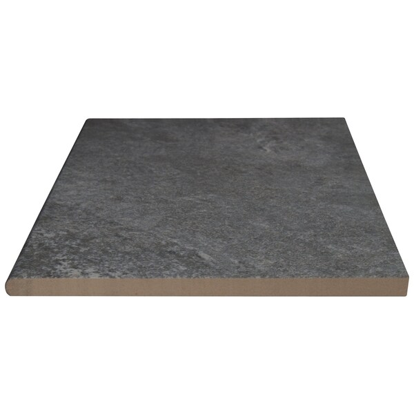Msi Quarzo Gray 13 in.  X 24 in.  Glazed Porcelain Pool Coping, 2PK - ZOR-LSC-0080
