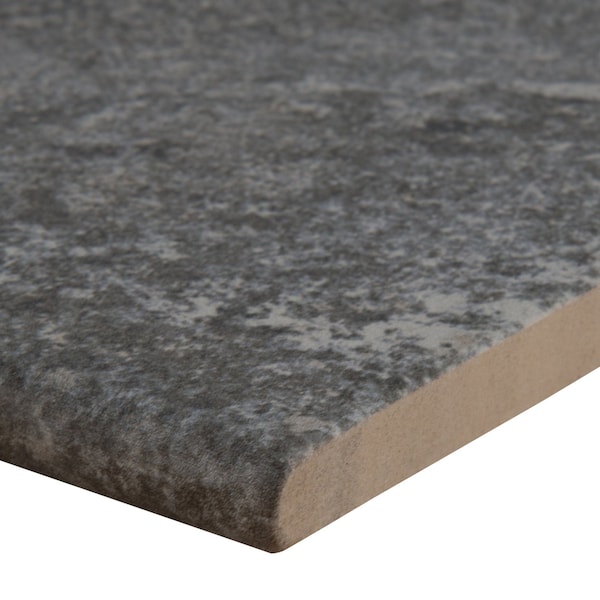 Msi Quarzo Gray 13 in.  X 24 in.  Glazed Porcelain Pool Coping, 2PK - ZOR-LSC-0080