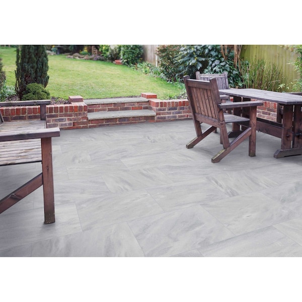 Msi Cosmic Black 16 in.  X 24 in.  Sandblasted Marble Paver Tile - ZOR-LSC-0103