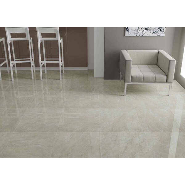 Msi Onyx Ivory 24 in.  X 24 in.  Polished Porcelain Floor And Wall Tile, 4PK - ZOR-PT-0599