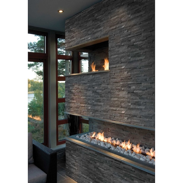 Msi Coal Canyon Splitface Ledger Corner 6 in.  X 18 in.  Natural Quartzite Wall Tile, 6PK - ZOR-PNL-0126