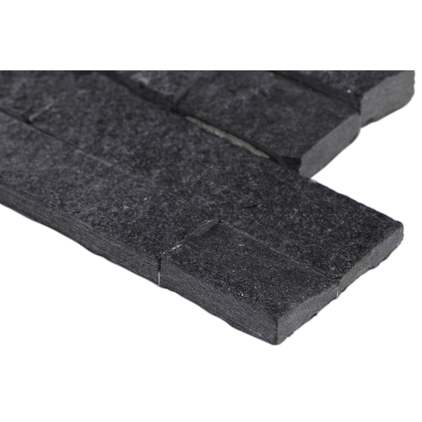 Msi Coal Canyon Splitface Ledger Corner 6 in.  X 18 in.  Natural Quartzite Wall Tile, 6PK - ZOR-PNL-0126