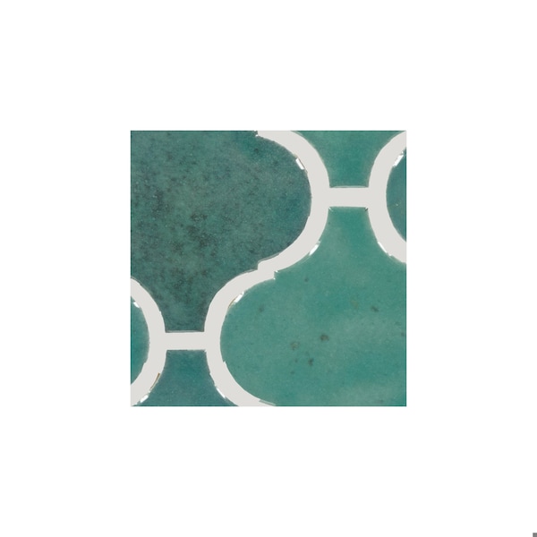 Daltile Mesmerist 3'' x 3'' Ceramic Arabesque Mosaic Tile, 10PK - MM3333ARABMS1P2