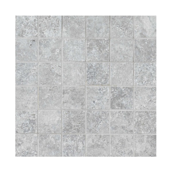 Msi Legions Lunar Silver 12 In. X 12 In. Porcelain Mosaic Floor And Wall Tile, 6PK - ZOR-PT-0455