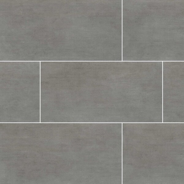 Msi Gridscale Graphite 12 In. X 24 In. Glazed Ceramic Floor And Wall Tile, 8PK - ZOR-PT-0309
