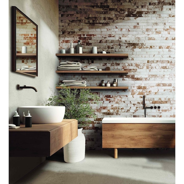 Msi Capella Rustique White Brick Sample Matte Porcelain Floor And Wall Tile - ZOR-PT-0775-SAM