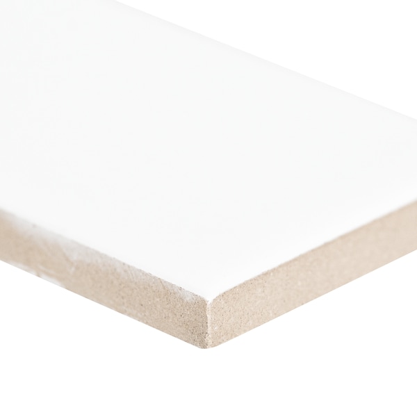 Msi Metro White 4in. x 16in. Glossy Ceramic Subway Wall tile, 25PK - ZOR-PT-0719