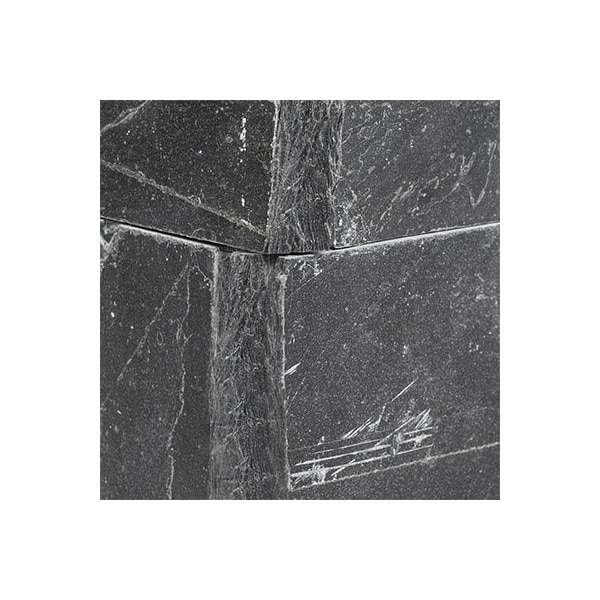 Msi Premium Black Splitface Ledger Corner 9'' x 18'' Slate Wall Tile, 4PK - ZOR-PNL-0161