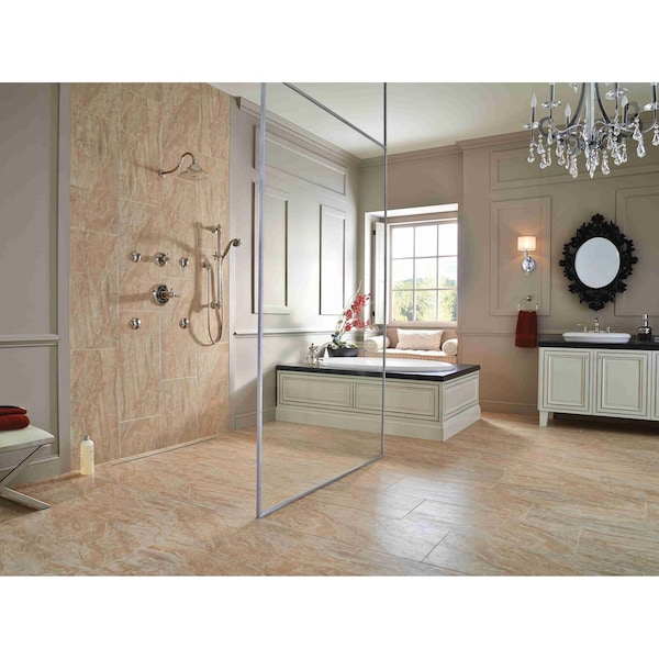Msi Onyx Sand 12 in.  X 24 in.  Polished Porcelain Floor And Wall Tile, 8PK - ZOR-PT-0588